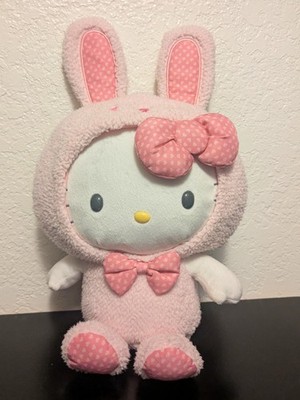 Sanrio Hello Kitty Pink Bunny In Costume Plush Toy Easter Gift for Girls