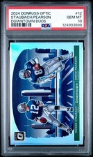 2024 Donruss Optic #12 Roger Staubach Drew Pearson Downtown Duos - PSA 10 GEM MT