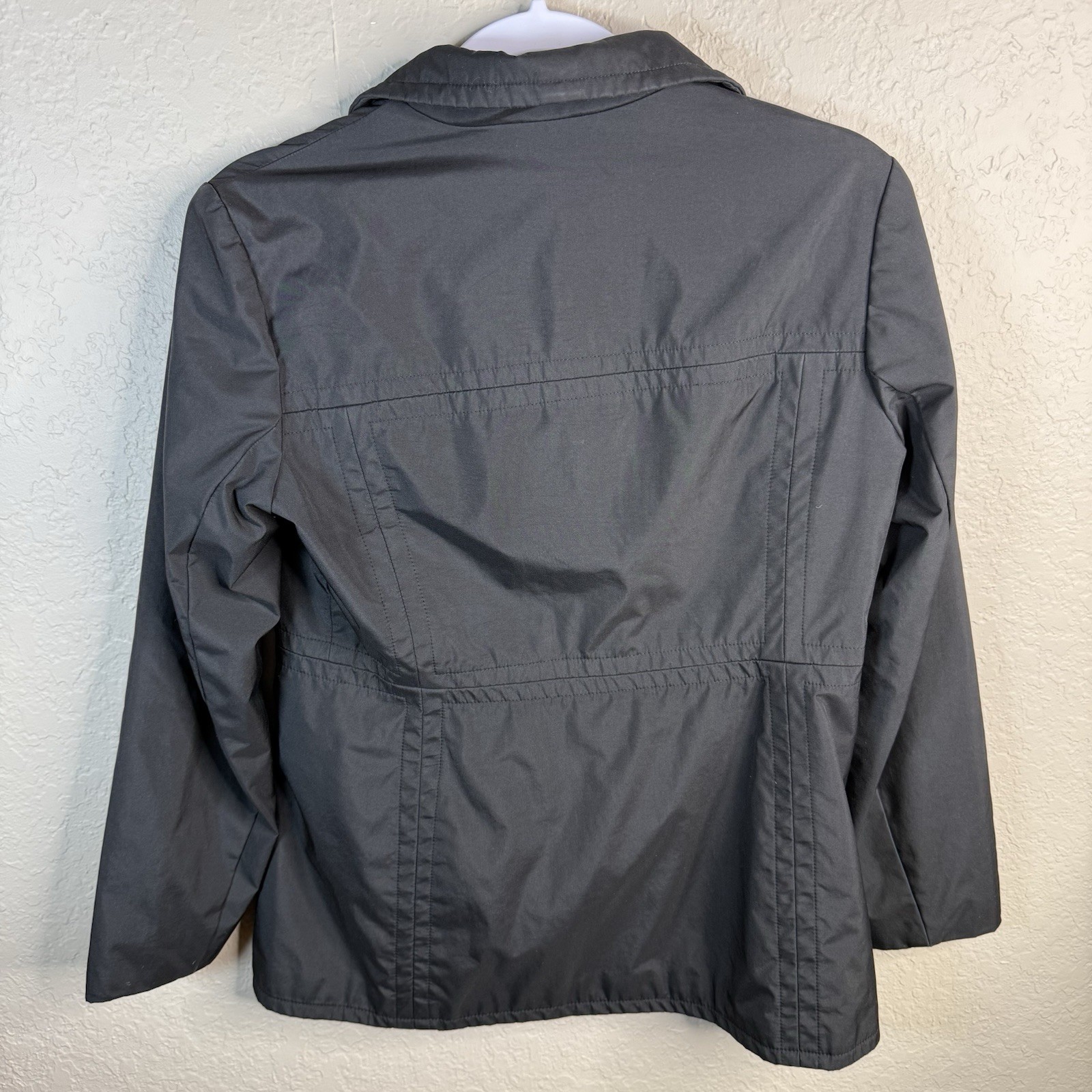 Gap Black Utility Button Up Collared Jacket Small… - image 3