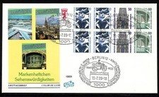 BERLIN H-BLATT 22 AUF BRIEF(FIDACOS) SEHENSW&Uuml;RDIGKEITEN 1989