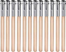12 Pieces Wooden Pencil Extenders Art Pencil Lengthener Crayon Extension with Al