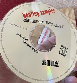 Sega Saturn Bootleg Sampler Demo Disc w/ Cardboard Sleeve &ndash; 1995
