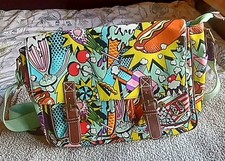 Designer Anna Smith New York Pop Art Food style crossbody messenger shoulder bag
