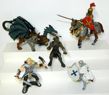 Schleich, Safari Figures Lot: Templar, Knight...