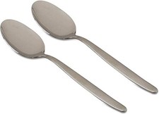 Kunz Small Sauce Spoon set 8 inch Pack of 2 18/10 Stainless Steel Chef Sp...