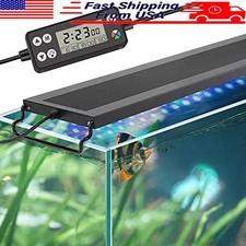 LED Aquarium Light Auto on Off 3 Modes IP68 Waterproof 7 Colors Full Spectrum US