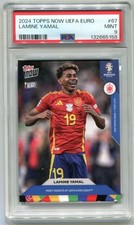 2024 Topps Now UEFA Euro #67 - Lamine Yamal PSA 9 Barcelona Spain