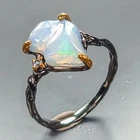 New Arrived Natural Opal Ring 925 Sterling Silver Size 7.75 /R466351