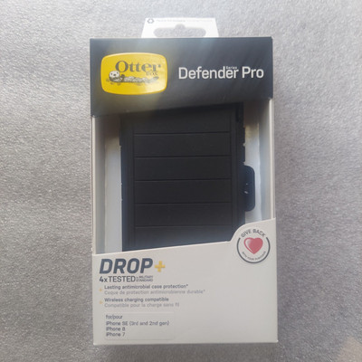 Otterbox Defender Pro Series Case  iPhone 7, 8, SE 2nd 3rd Gen W Holster Black