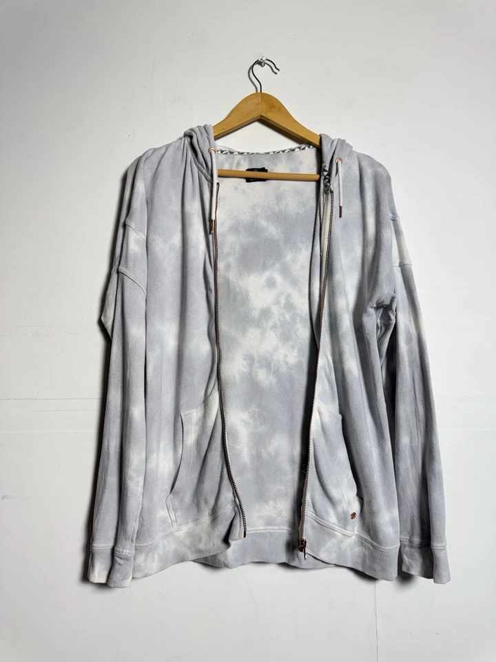 Volcom Lived In Lounge Viscosa Sudadera Chaqueta Sudadera con Capucha Mujer Mediana M Tie Dye Foto 4 de 4