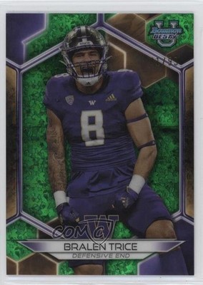2023 Bowman U Green Mini-Diamond Refractor /99 Bralen Trice #76 6o3
