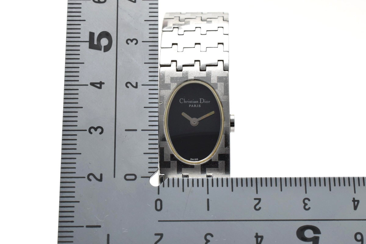 EXCELLENT+5] Christian Dior D70-100 Black Dial Quartz Women's