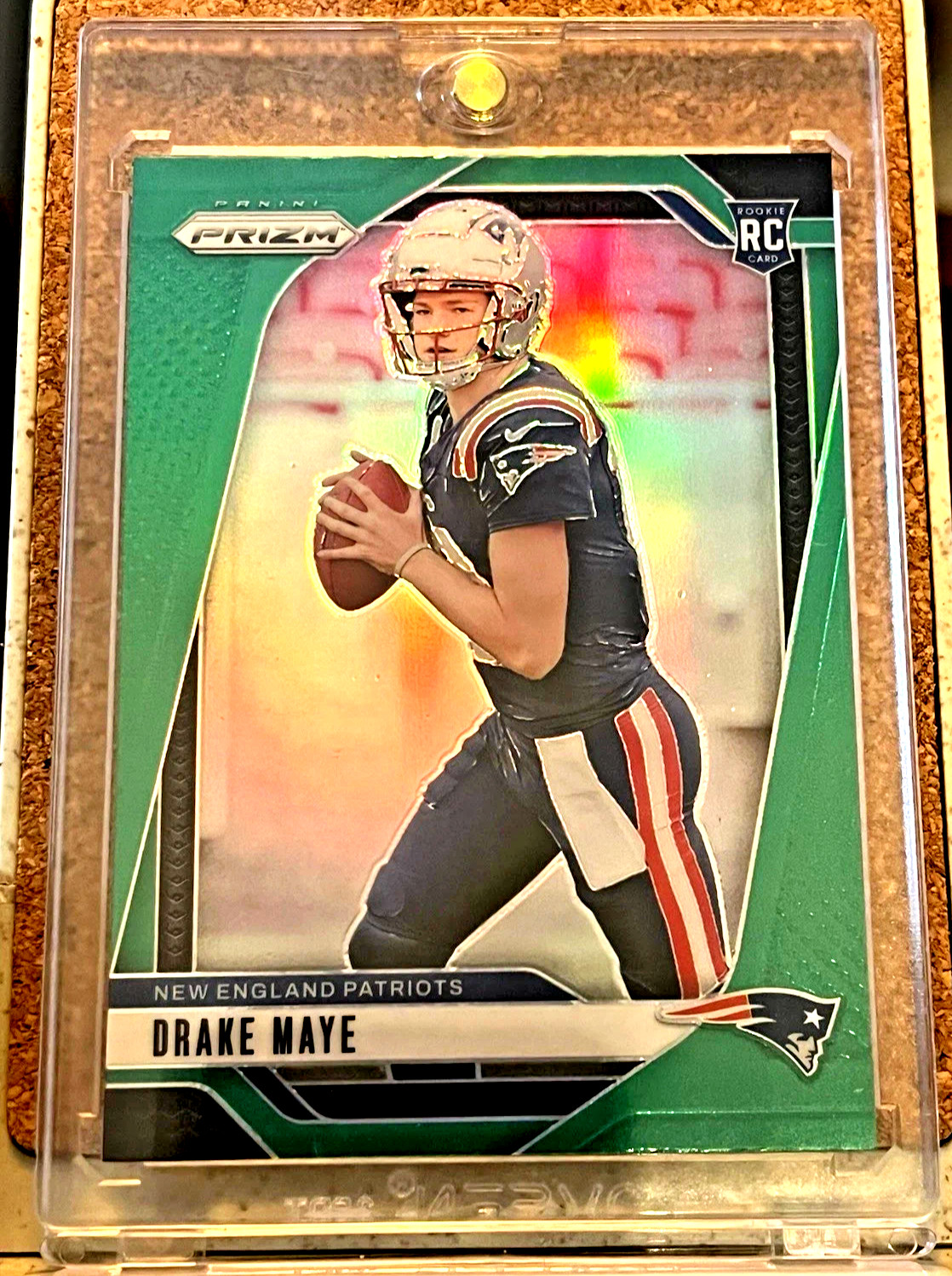 2024 Panini Prizm - Rookies Drake Maye #329 Green Prizm (RC) Patriots MVP