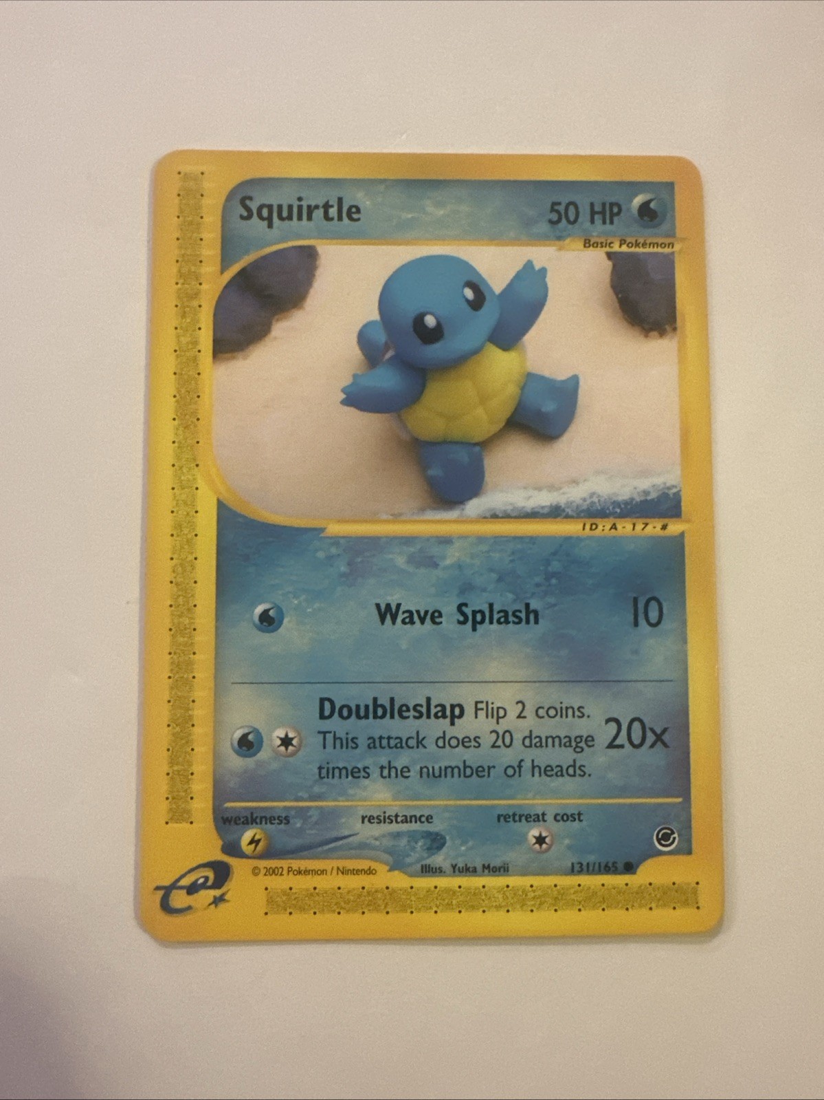POKEMON SQUIRTLE 131/165 EXPEDITION BASE SET REGULAR COMMON 50HP BASIC 2002 NM
