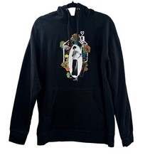 Harry Styles Harrys House Black Graphic Hoodie Sweatshirt Large 2022 Tour Merch