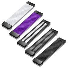 PSU Power Supply Extension Cable, 18AWG 24Pin GPU/CPU 8Pin 6/4Pin Sleeved Cable