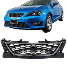 New Upper Centre Front Grille FR  With Chrome Moulding For Seat Leon 2013-2017