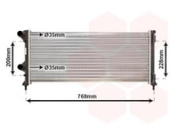 HeizköRper, KüHlung Motor 17002250 VAN Wezel FüR Fiat