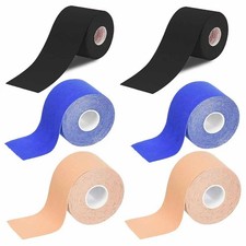 6 Rolls Kinesiology Tape KT Muscle Strain Injury Support Physio Sports 5cm2885