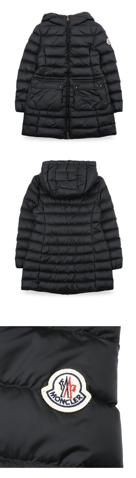 Moncler ADILE Hooded Long Down Jacket 152100400 thumbnail 3