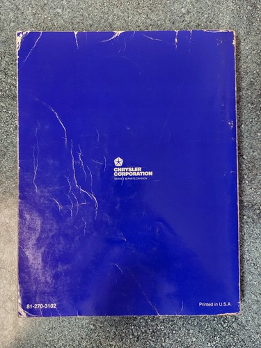 1993 DODGE PLYMOUTH CHRYSLER FRONT WHEEL DRIVE CAR FACTORY SERVICE MANUAL OEM - Picture 2 of 5
