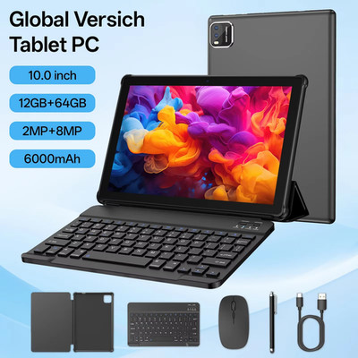 10-inch tablet PC, Android 15 system, quad-core processor