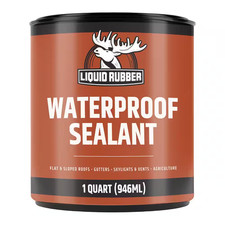 Waterproof Sealant 1 Qt. DIY Leak Repair for Roofs, Foundations, Gutters   Flexi