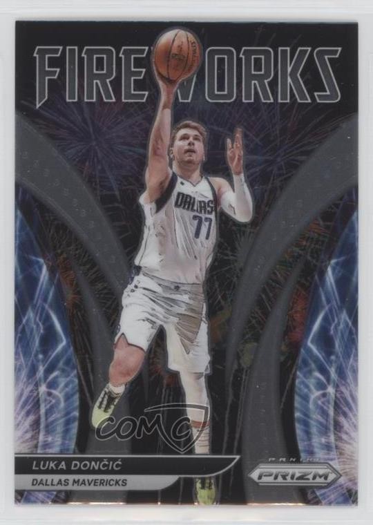 2021-22 Panini Prizm Fireworks Luka Doncic Luka Dončić #4 11ak