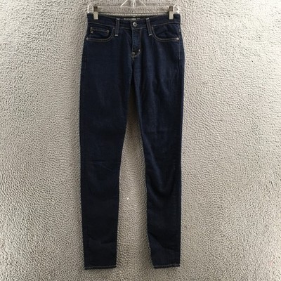 Big Star 1974 Jeans Womens Blue Alex Mid Rise Skinny Dark Wash Stretch 5-Pocket