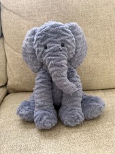 Jellycat London Fuddlewuddle Elephant Periwinkle Blue Medium 9