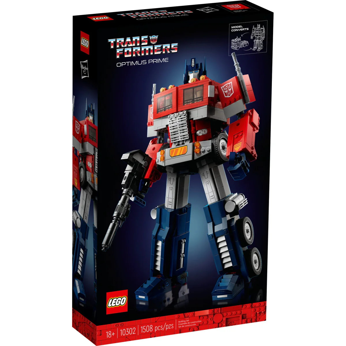 Конструктор LEGO Transformers Оптимус Прайм - 1508 деталей 2 в 1 LEGO 10302 73790₽