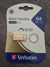 Verbatim Metal Executive 64GB USB 3.0 Drive - NEW - FREE SHIP - Located in USA