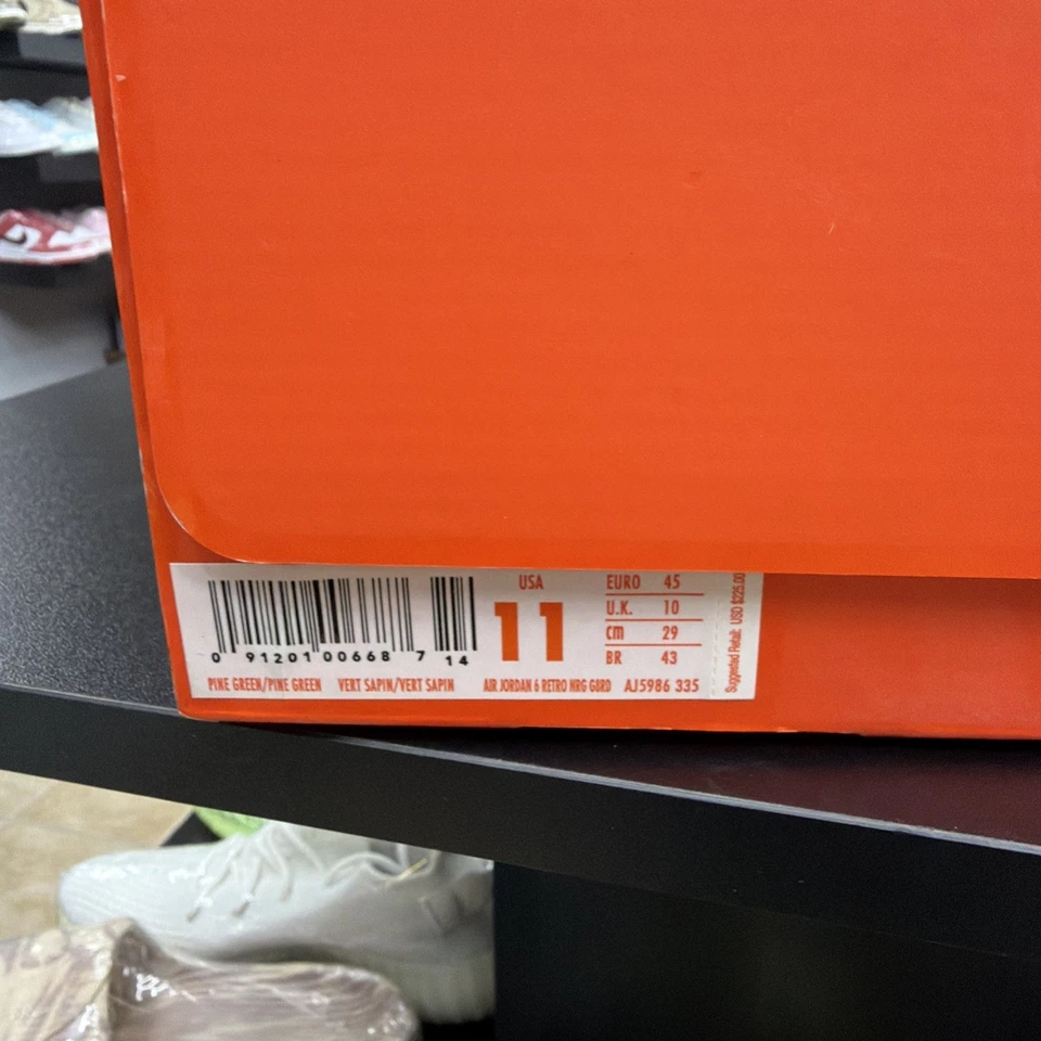 Nike Air Jordan 6 Retro Gamuza Verde Gatorade Talla 11 AJ5986-335 Totalmente Nuevas Foto 4 de 4