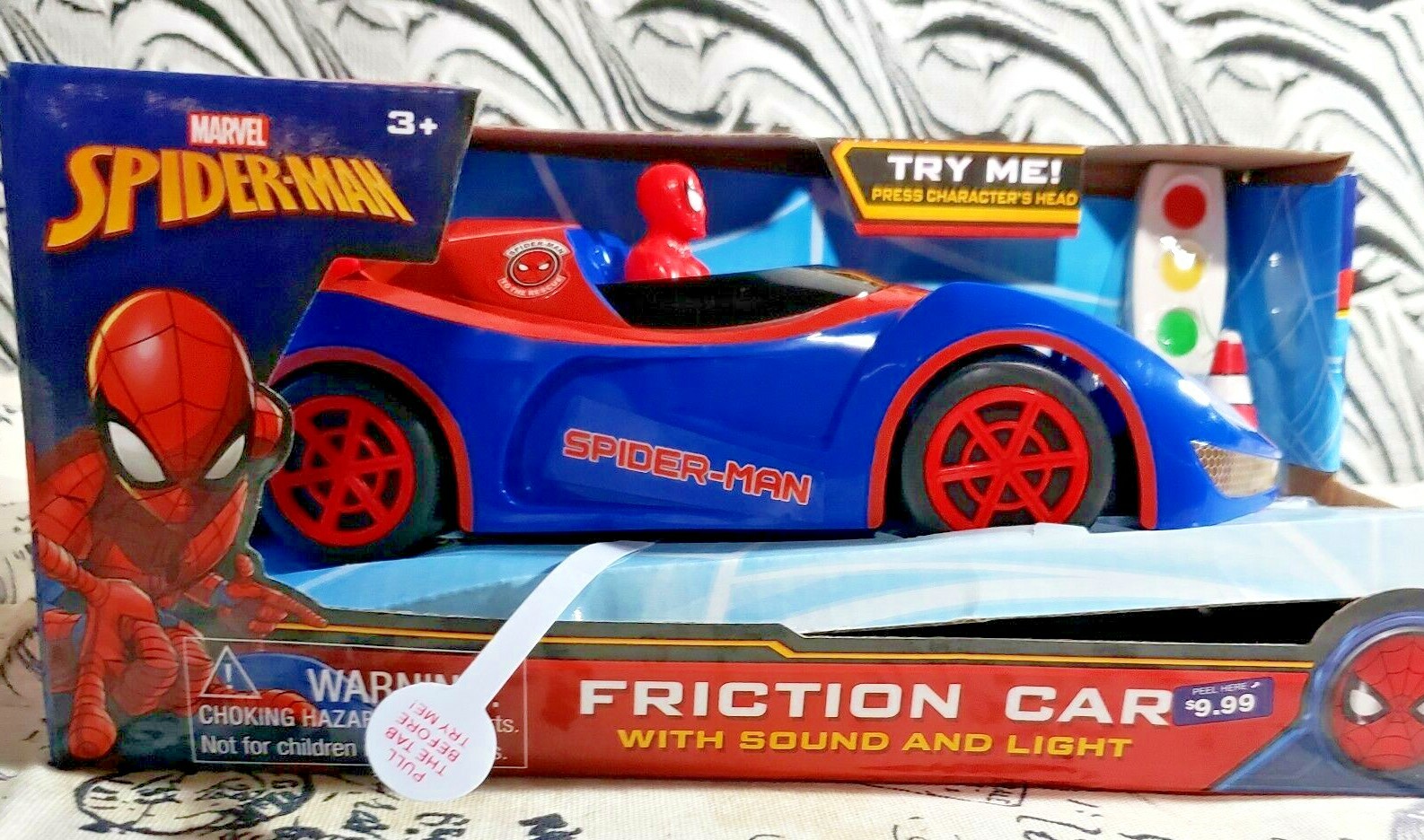 spiderman friction car
