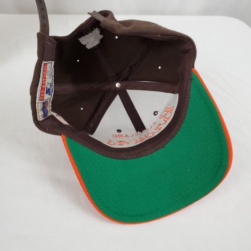 Starter Vintage 90s Cleveland Browns Script Snapback Hat Cap Wool, BROKEN SNAPS - Picture 9 of 10