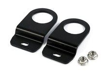 ALUMINIUM ANODISED RADIATOR BRACKETS BLACK fits NISSAN SKYLINE R34 GTT GTR