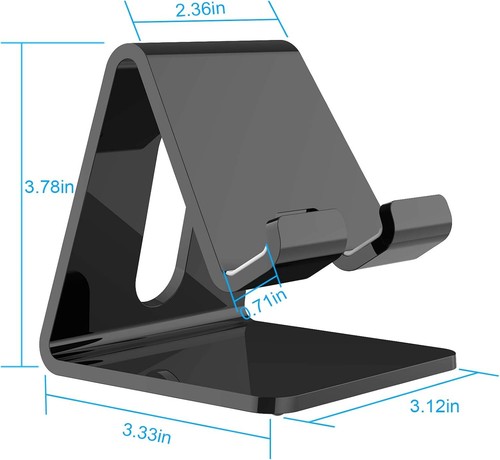 Acrylic Cell Phone Stand, Portable Clear Phone Stand for Desk, Compatible - 第 17/20 張圖片