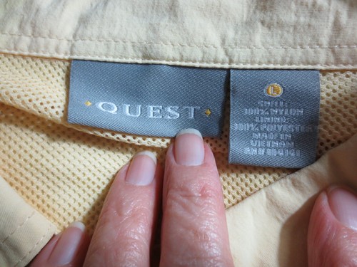Mens Quest Yellow Vented Back Fishing Long Sleeves Button Shirt Size L VGC - Picture 4 of 4
