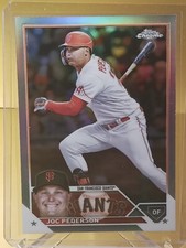 2023 Topps Chrome #31 Joc Pederson Refractor Parallel San Fransisco Giants