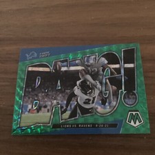 2022 PANINI MOSAIC GREEN PRIZM BANG D'ANDRE SWIFT DETROIT LIONS #B-15