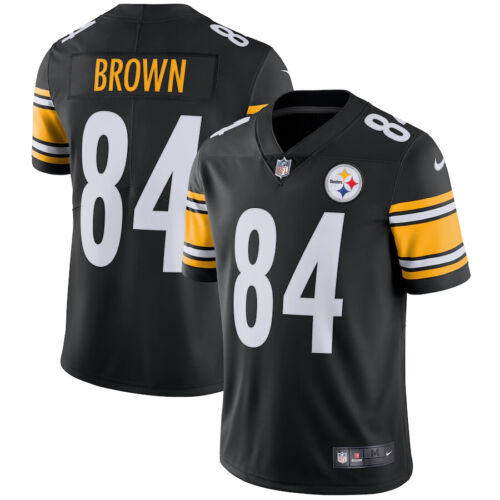 Pittsburgh Steelers Antonio Brown ON FIELD NWT BLACK ADULT JERSEY 2XL XXL