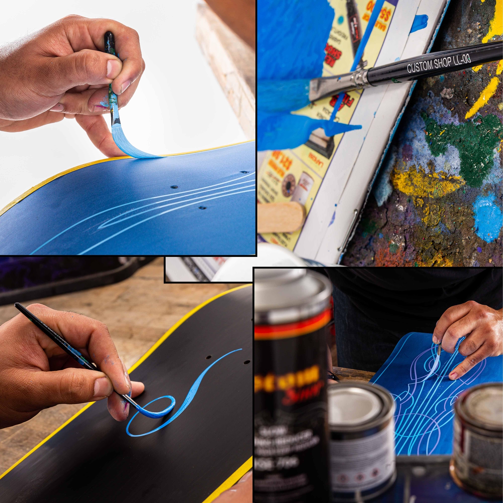 Custom Shop Pinstriping Brush Master Set of 6 Lettering Quill Brushes for sale online eBay