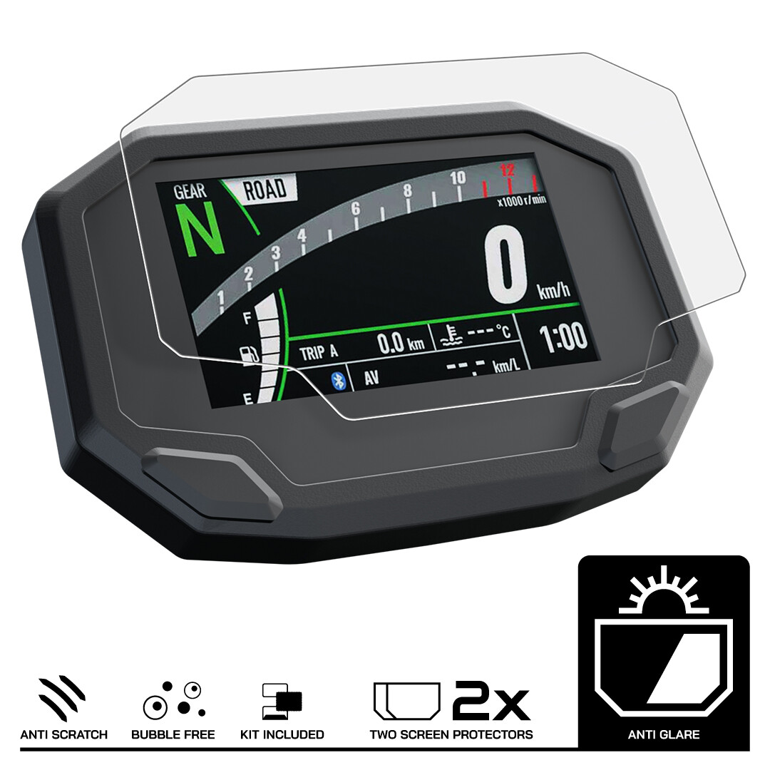 KAWASAKI Z500 SE (2024-) Dashboard Screen Protector 2 x Anti Glare