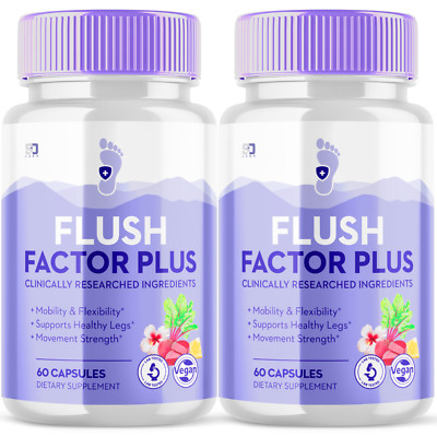 Flush Factor Plus Supports Mobility, Flexibility & Enhance Strength (2 Pack)