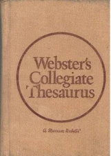 Webster's Collegiate Thesaurus - Hardcover By Merriam, Websters - GOOD