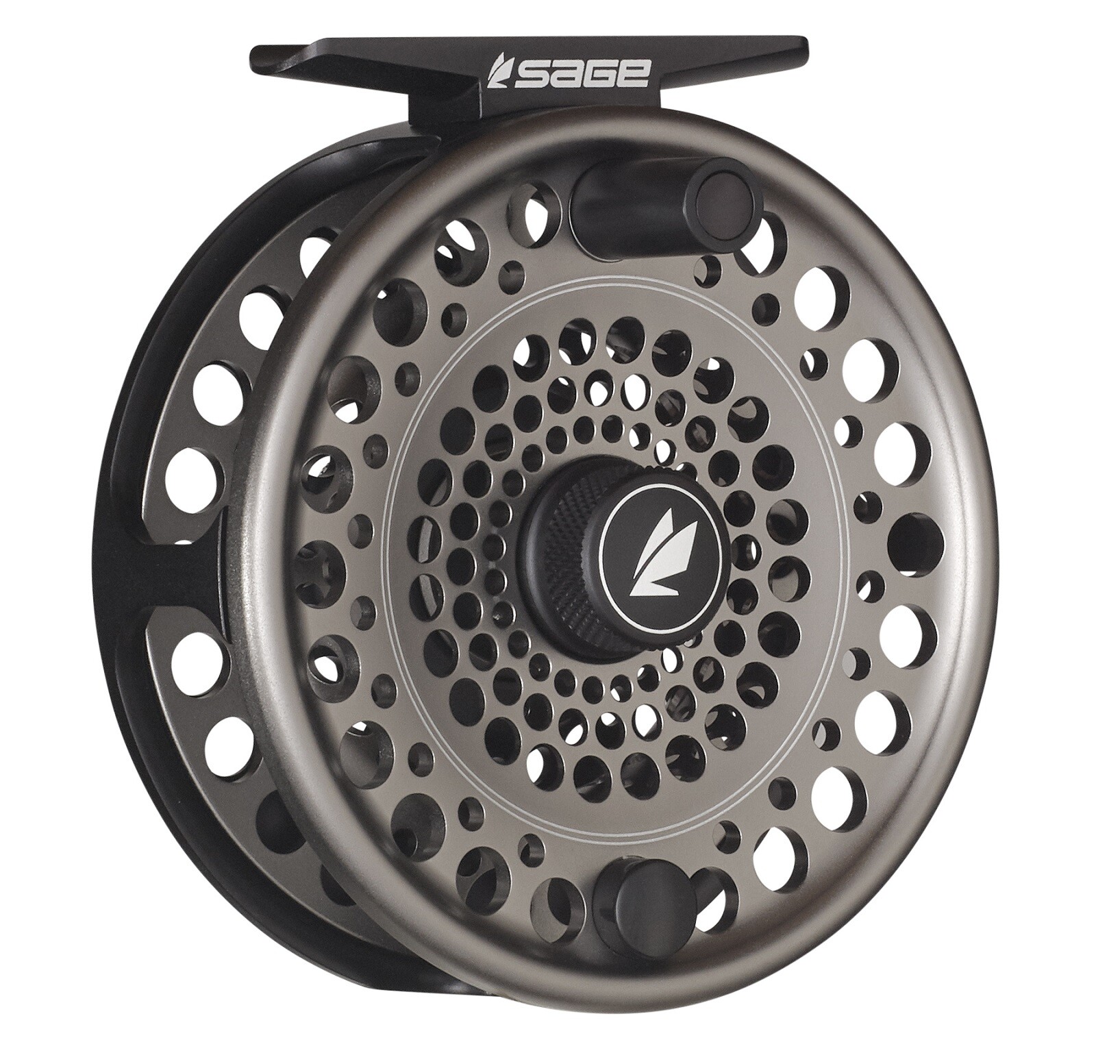 Sage Trout 2/3/4 Fly Reel - Stealth/Silver - NEW - FREE FLY LINE Sage Trout 2/3/4 Fly Reel - Stealth/Silver - NEW - FREE FLY LINE