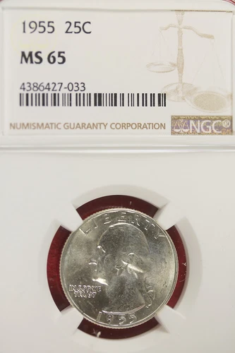 1955 NGC MS65 Washingon Quarter!! #A0963