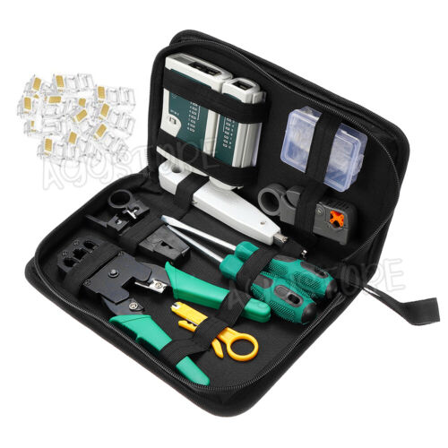 CAT6/5 Lan Network Cable Tool Tester Crimper RJ45 Ethernet LAN Kit Crimping Set - Picture 2 of 9