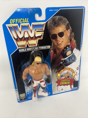 Shawn Michaels Hasbro WWF Blue Card White Pants Fi...