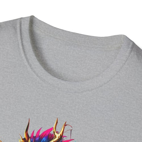 Gangster Dragon Gold Chain T-Shirt, Cool Fantasy Tee, Unisex Shirt, Mythical - Picture 8 of 25